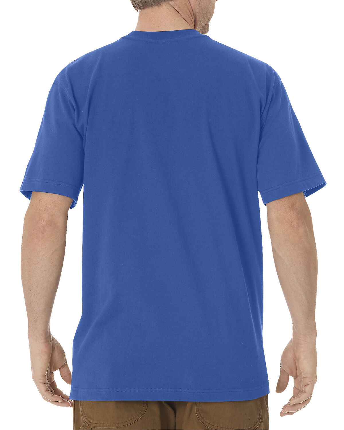 Image #2 - Dickies Men's Solid Heavyweight Short Sleeve Work T-Shirt - Big & Tall, Royal, hi-res