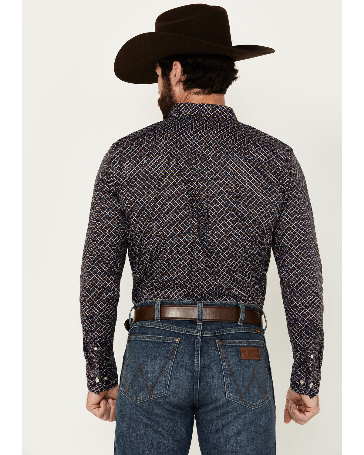 Image #4 - Cody James Men's Last Call Geo Print Long Sleeve Button-Down Shirt, , hi-res