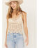 Image #1 - Miss Me Women's Crochet Sleeveless Tank, , hi-res