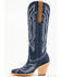 Image #3 - Corral Women's Denim Embroidered Tall Western Boots - Snip Toe, Medium Blue, hi-res