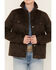 Image #3 - Shyanne Women's Quilted Faux Oil Skin Jacket, Medium Brown, hi-res