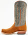 Image #3 - Horse Power Men's Ginger Suede Western Boots - Square Toe, Tan, hi-res