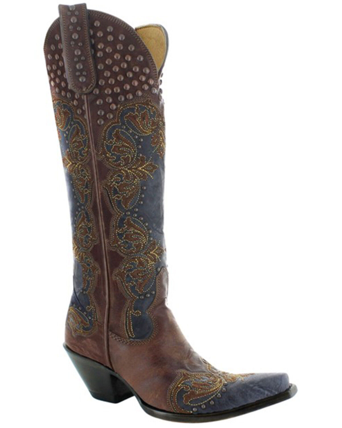 Image #1 - Old Gringo Women's Tessa Tall Western Boots - Snip Toe, Red, hi-res