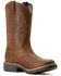 Image #1 - Ariat Men's Ridegeback Performance Western Boots - Round Toe, Brown, hi-res