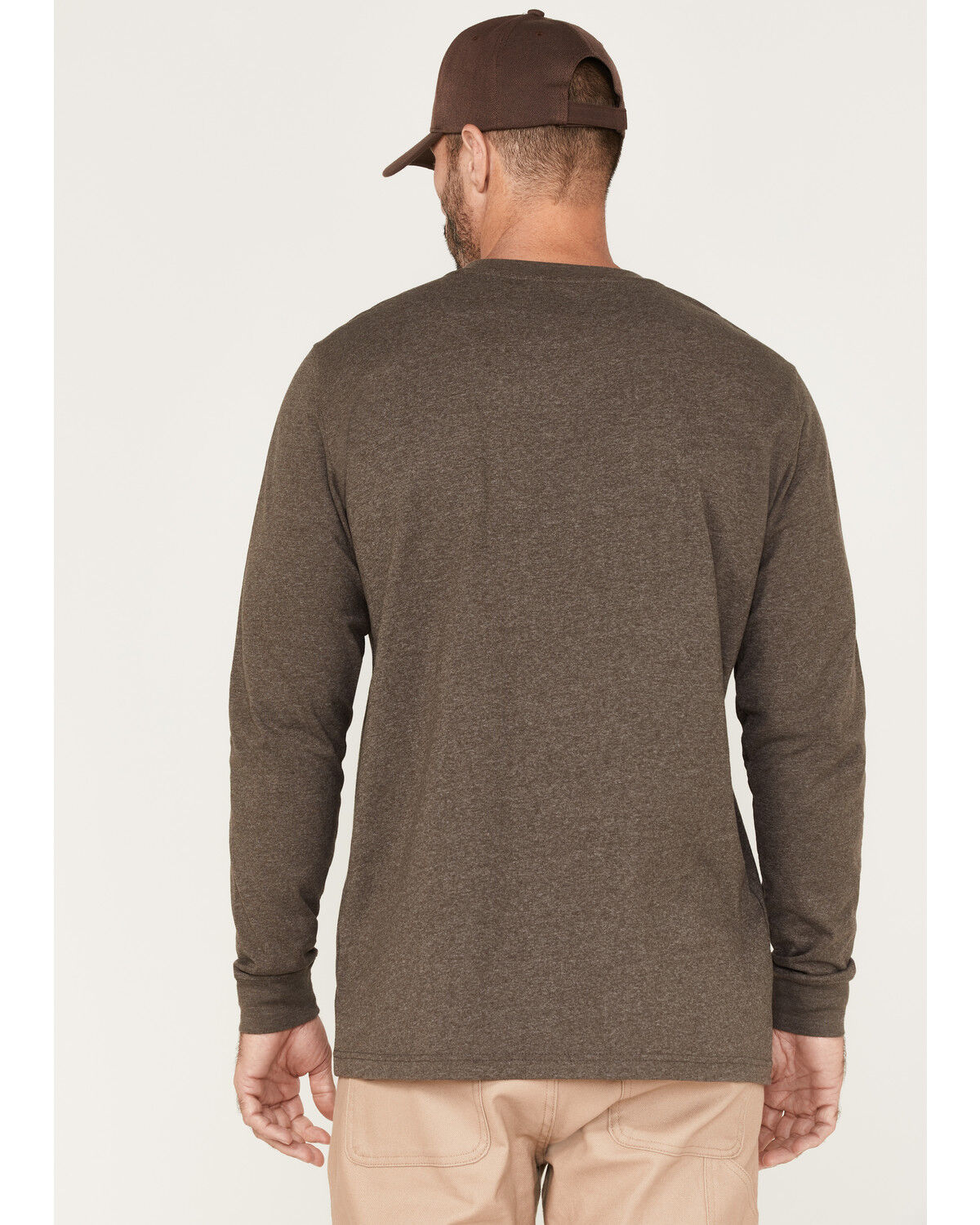 Image #4 - Hawx Men's Forge Work Pocket T-Shirt, Brown, hi-res