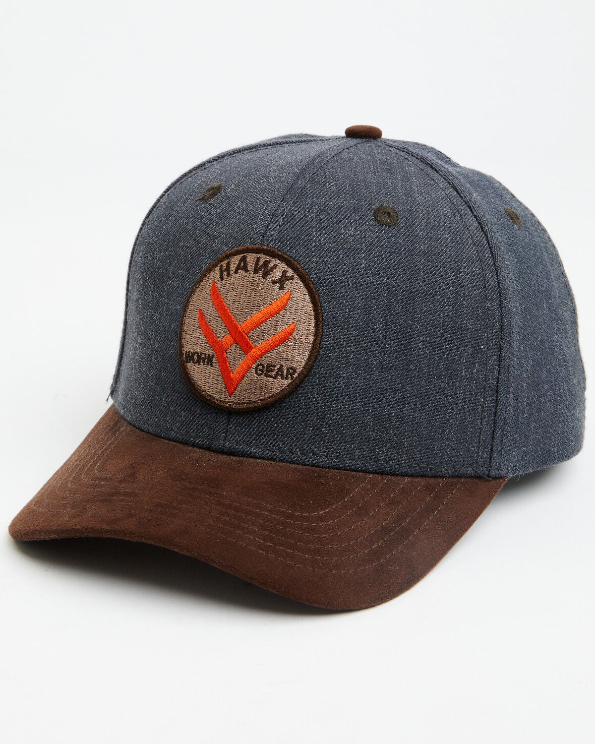 Image #1 - Hawx Men's Circle Patch Ball Cap, Dark Grey, hi-res