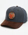 Image #1 - Hawx Men's Circle Patch Ball Cap, Dark Grey, hi-res