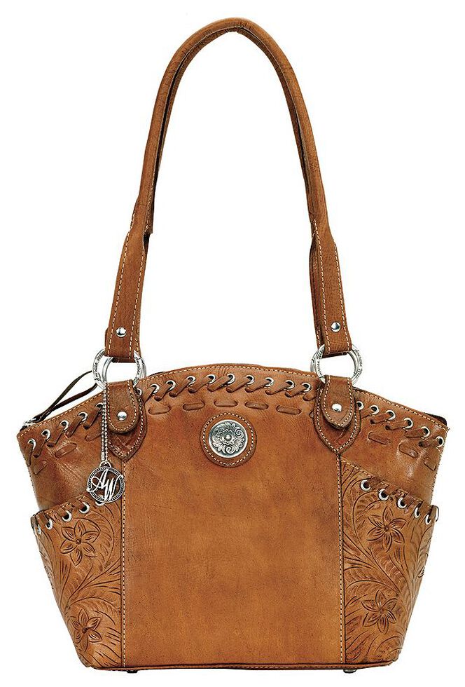American West Harvest Moon All Access Bucket Tote, Brown, hi-res