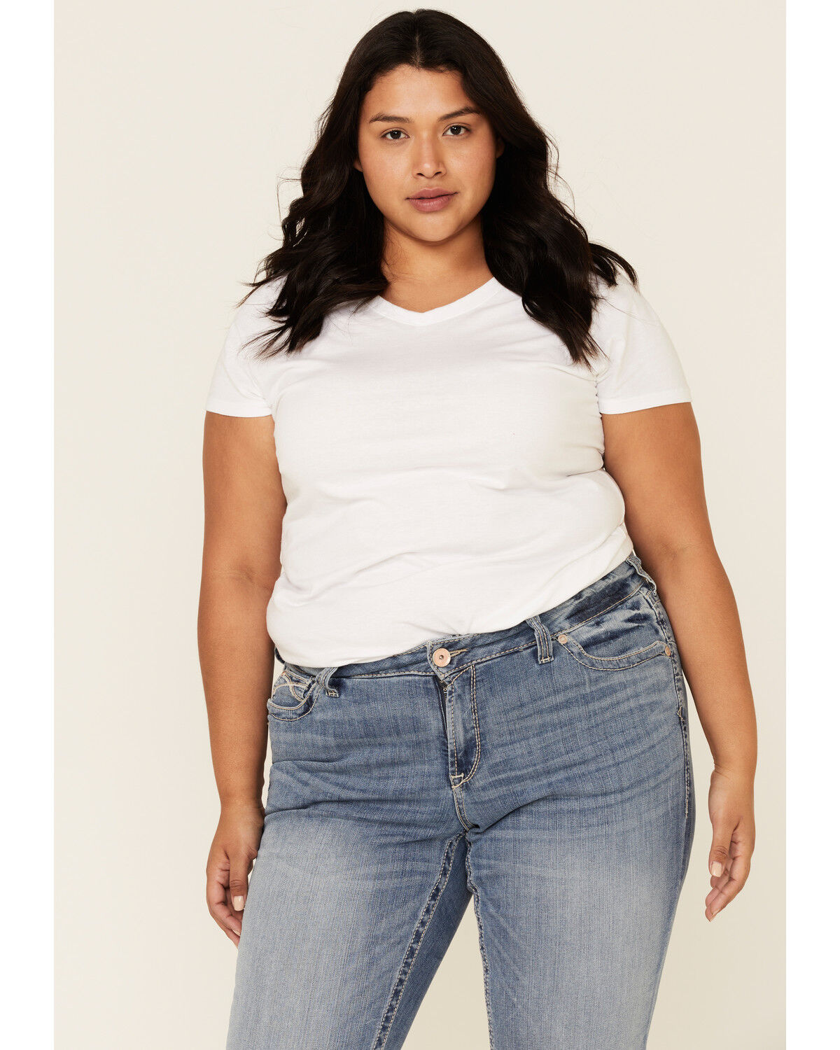 Image #2 - Ariat Women's Alabama Whitney Straight Jeans - Plus, Blue, hi-res