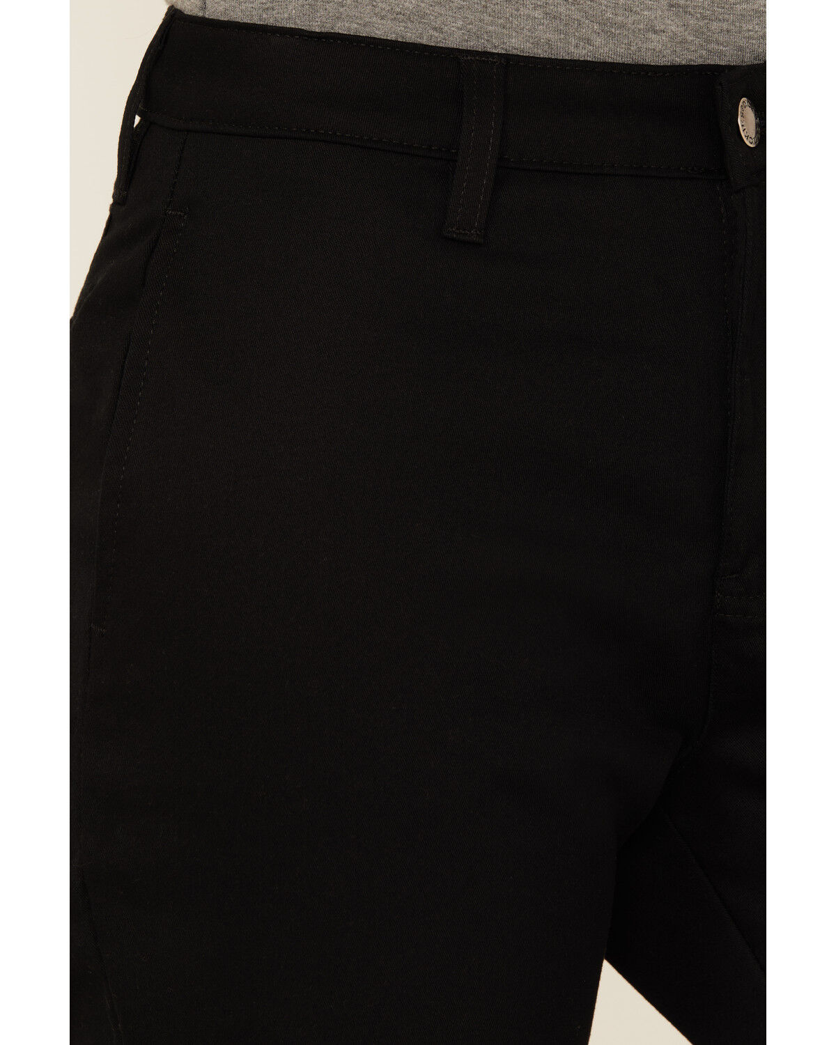 Image #2 - Dickies Women's Mid Rise Straight Stretch Twill Work Pants, Black, hi-res