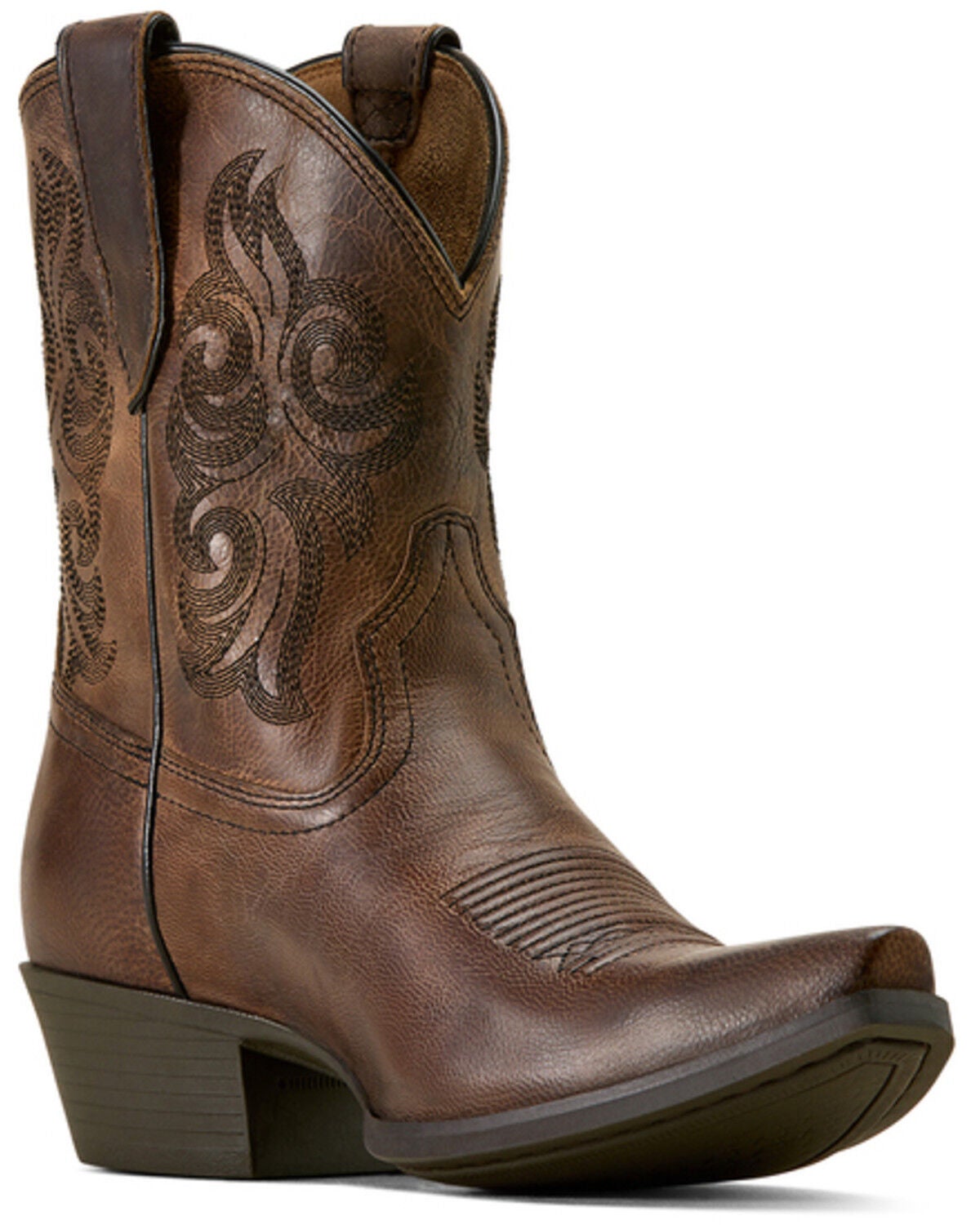 Ariat Women's Lacona Western Booties - Snip Toe, Brown, hi-res
