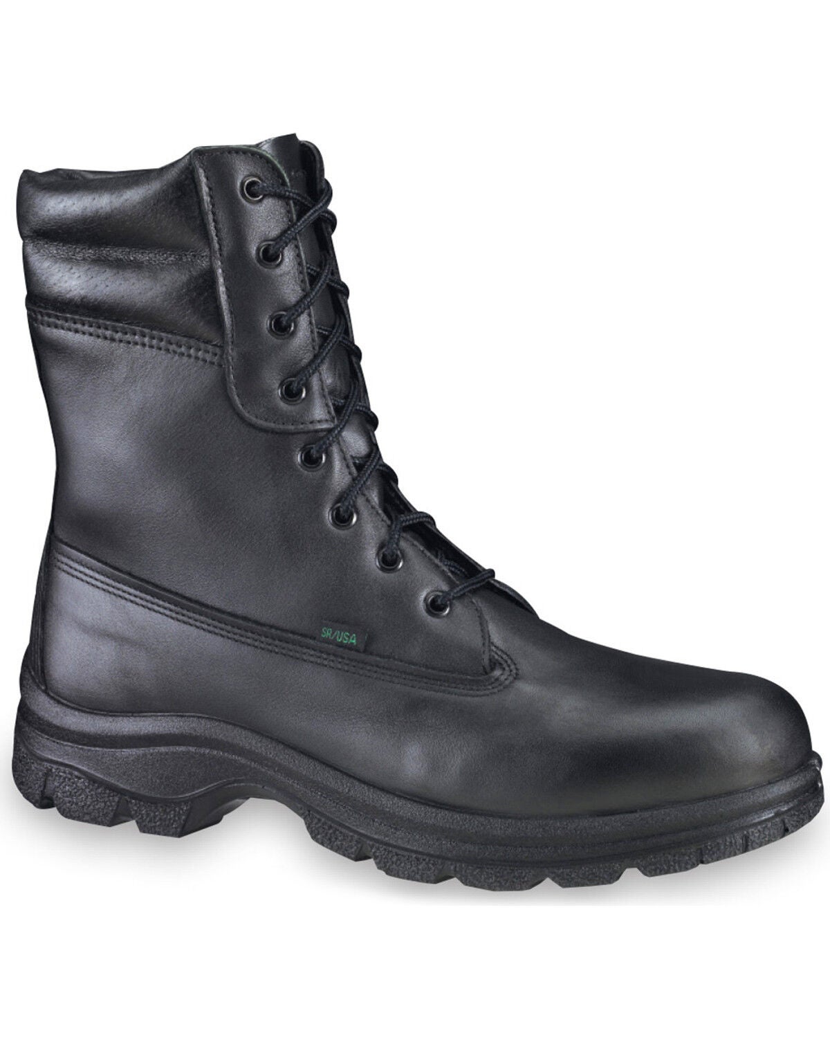 Thorogood Men's 8" USA Postal Certified Waterproof Insulated Weatherbuster Boots - Soft Toe, Black, hi-res