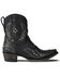 Image #2 - Lane Women's Cossette Western Booties - Snip Toe, Jet Black, hi-res