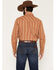 Image #4 - Gibson Trading Co Men's Red Rock Striped Print Long Sleeve Snap Western Shirt - Big, Rust Copper, hi-res