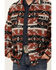 Image #3 - Cinch Men's Southwestern Print Wool Twill Frontier Jacket, Burgundy, hi-res