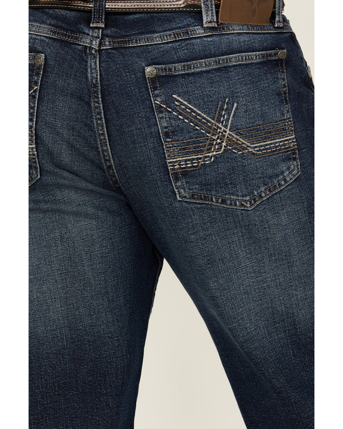 Image #4 - Wrangler 20X Men's Sunnybrook Dark Wash Extreme Relaxed Straight Stretch Denim Jeans, Dark Medium Wash, hi-res