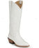 Image #1 - Justin Women's Evelyn Tall Western Boots - Round Toe, White, hi-res