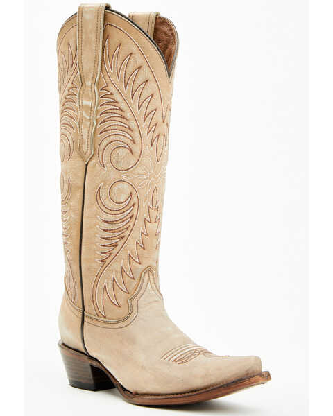Corral Women's Tall Western Boots - Snip Toe , Sand, hi-res