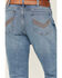 Image #4 - Wrangler 20X Men's Monarch Light Wash Slim Straight Stretch Denim Jeans - Tall, Light Wash, hi-res