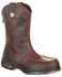 Image #1 - Georgia Boot Men's Athens Western Work Boots - Moc Toe, Brown, hi-res