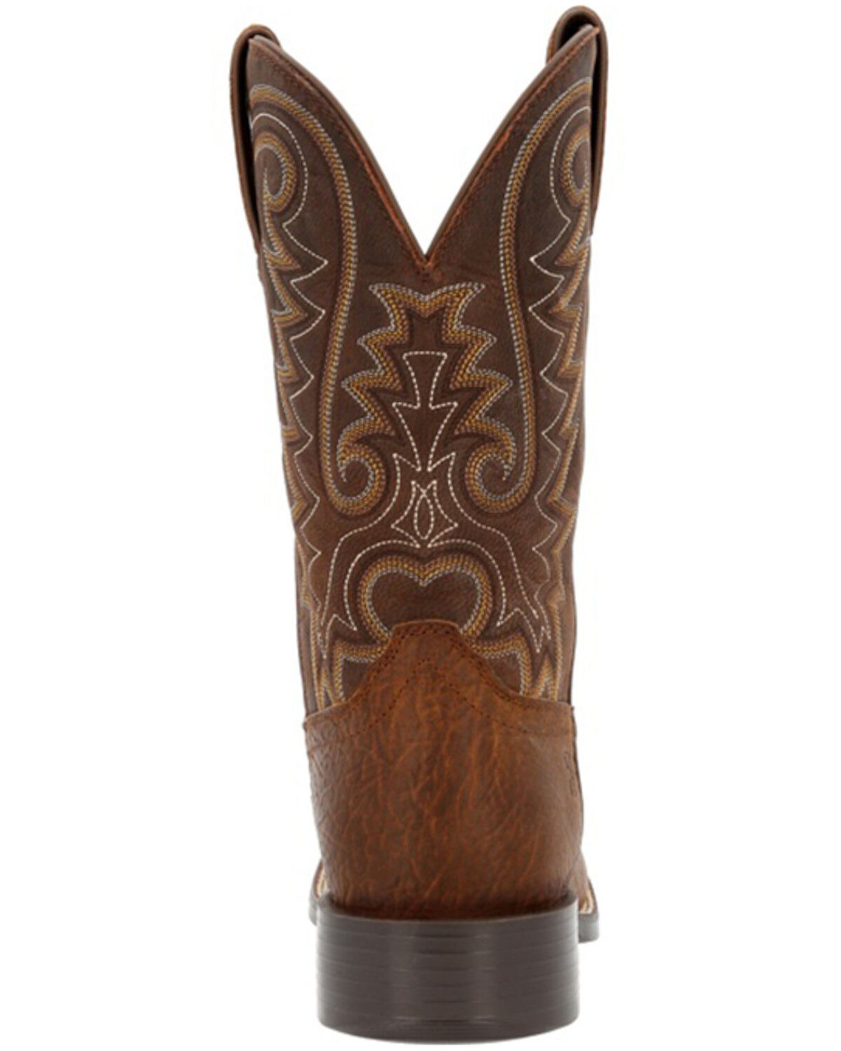Image #5 - Durango Men's Westward Western Performance Boots - Broad Square Toe, Dark Brown, hi-res