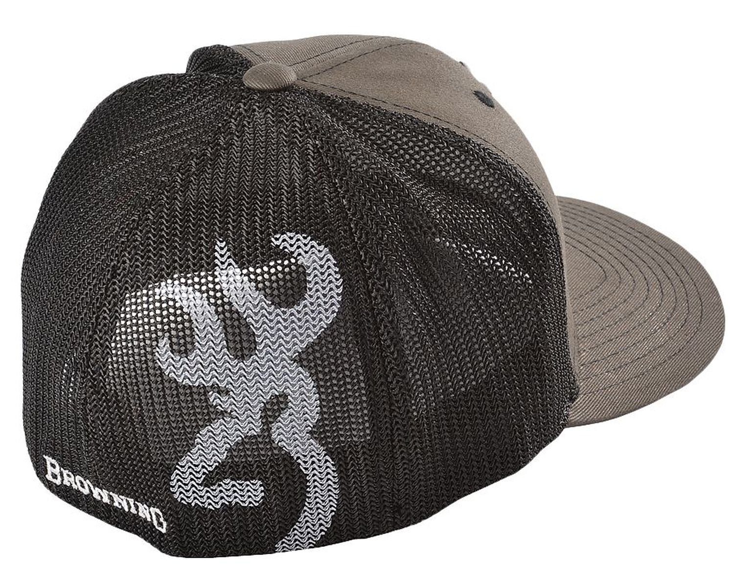 Image #2 - Browning Men's Buckmark Ball Cap, Charcoal Grey, hi-res
