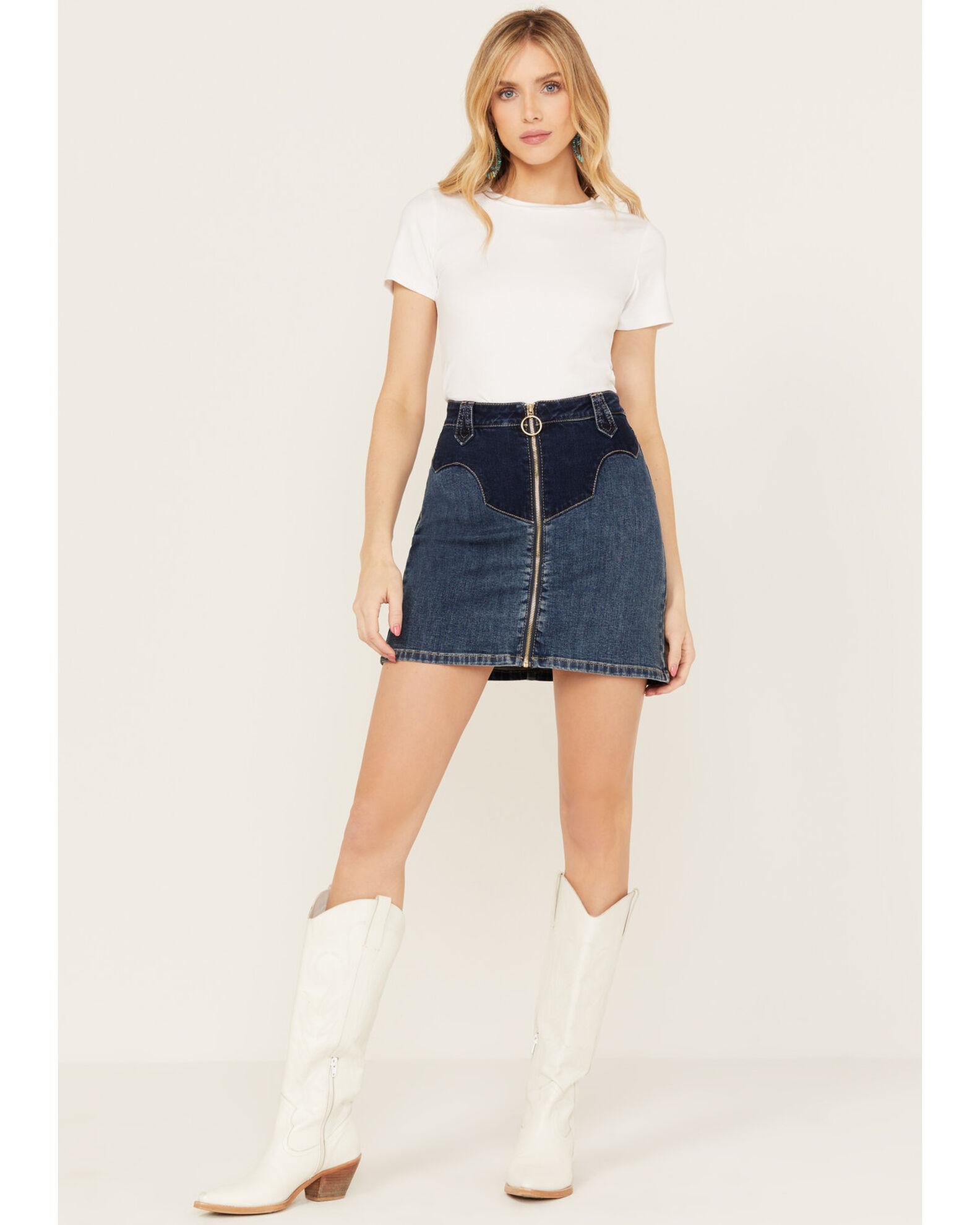 Voi jeans red denim sale skirt