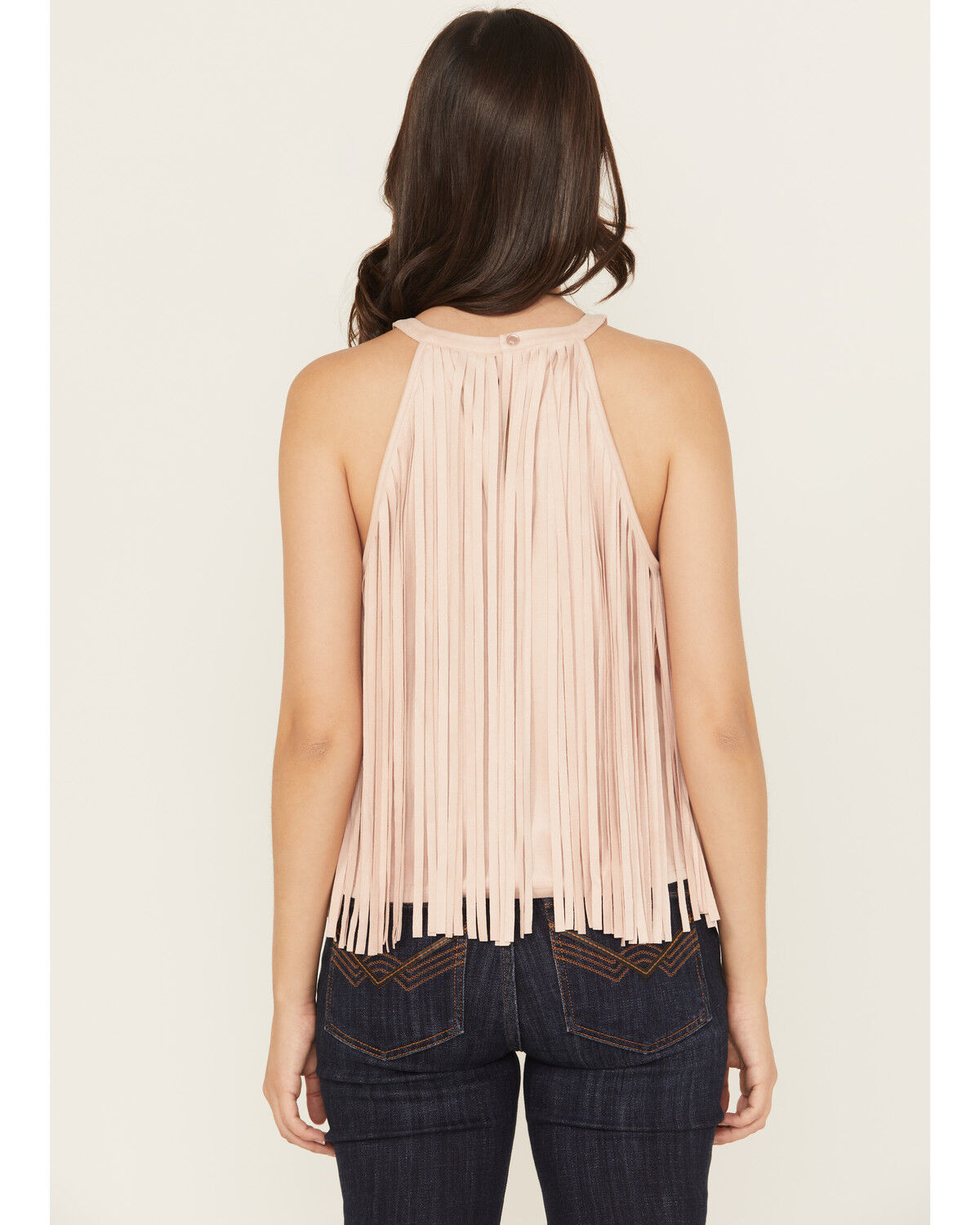 Image #4 - Idyllwind Women's Madie Faux Suede Fringe Tank, Pink, hi-res