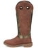 Image #3 - Justin Men's Rush Strike Camo Shaft Leather Pull On Snake Boots - Square Toe, , hi-res