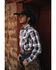 Image #1 - Ely Walker Men's Plaid Print Long Sleeve Snap Western Shirt, Brown, hi-res