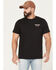 Image #2 - Brixton Men's Boot Barn Exclusive Rancho Short Sleeve Graphic T-Shirt, Black, hi-res
