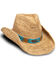 Image #1 - Nikki Beach Women's Mazatlan Straw Cowboy Hat, Natural, hi-res