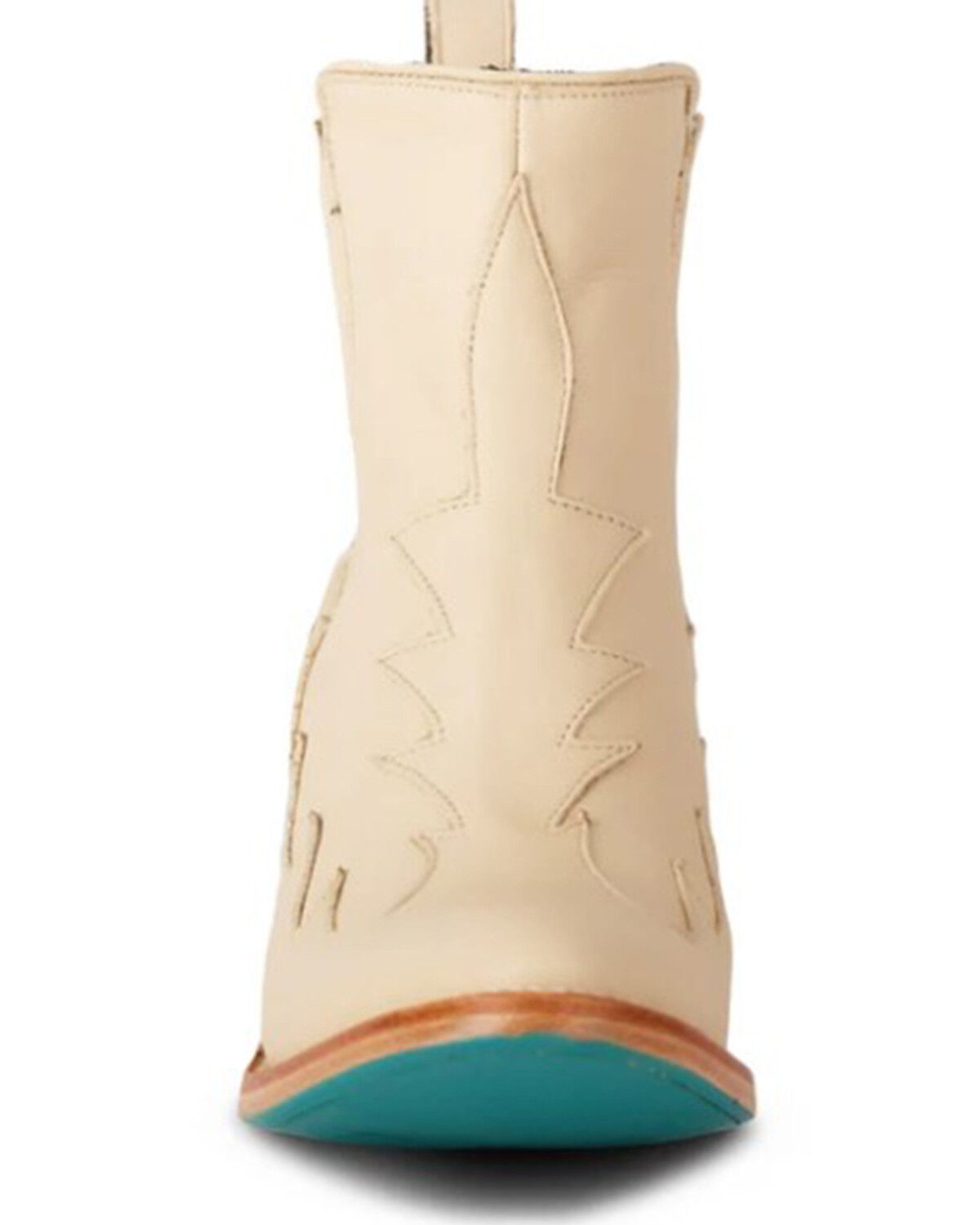 Image #4 - Lane Women's Western Chelsea Booties - Round Toe, Ivory, hi-res