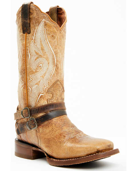 Dan Post Women's Vada Western Boots - Broad Square Toe, Honey, hi-res
