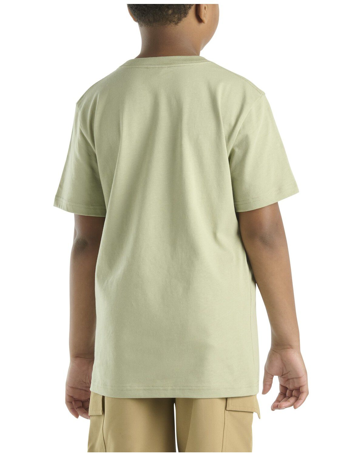 Image #2 - Carhartt Boys' Solid Short Sleeve Pocket T-Shirt, Green, hi-res