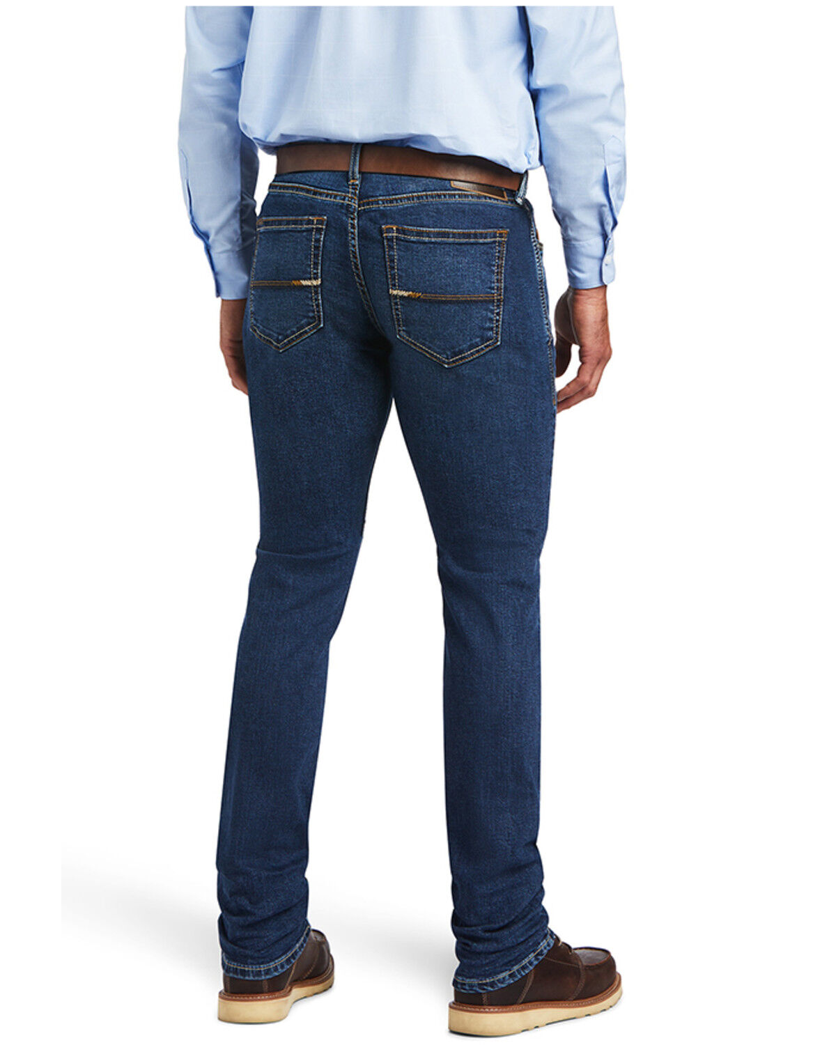 Image #2 - Ariat Men's M8 Kelton Bodine Medium Wash Modern Tek Stretch Slim Leg Jeans, Blue, hi-res