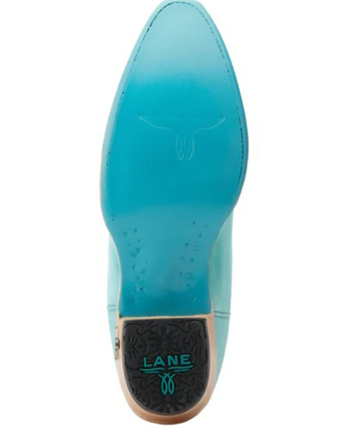 Image #7 - Lane Women's Emma Jane Western Booties - Snip Toe, Turquoise, hi-res