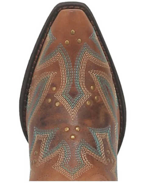 Image #6 - Laredo Women's Adrian Wide Calf Western Boots - Snip Toe, Tan, hi-res