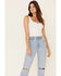 Rolla's Women's High Rise Original Straight Leg Jeans, Blue, hi-res