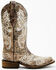 Image #3 - Corral Women's Blacklight Western Boots - Square Toe, Brown, hi-res