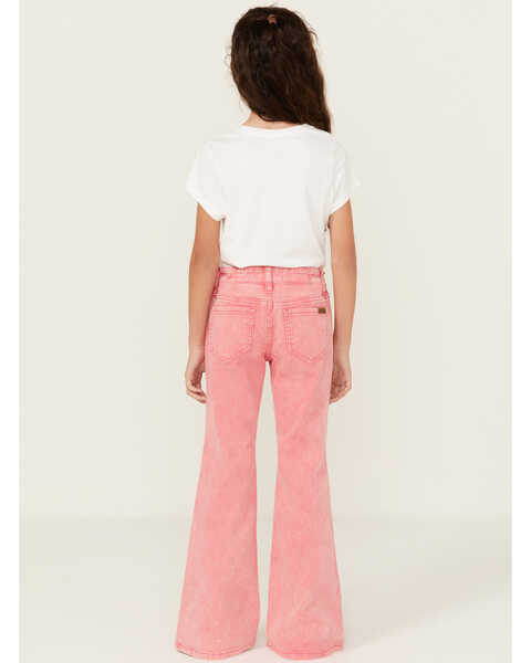 Image #3 - Rock & Roll Denim Girls' Flare Stretch Denim Jeans , Pink, hi-res