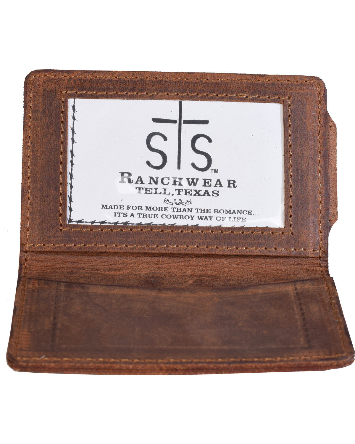 Image #2 - STS Ranchwear Men's Foreman's Money Clip Wallet, Brown, hi-res