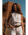 Image #1 - Shyanne Women's Sleeveless Embroidered Halter Top, White, hi-res