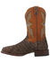 Image #3 - Dan Post Men's Dorsal Sea Bass Exotic Western Boots - Broad Square Toe, Chocolate, hi-res