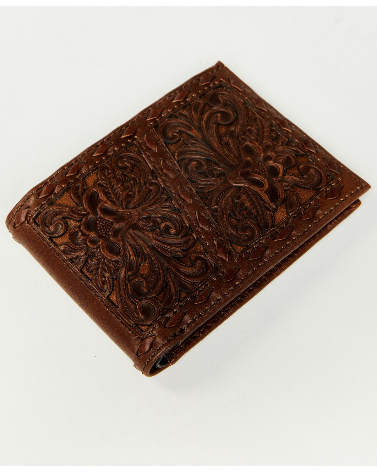 Image #1 - Cody James Men's Landry Tooled Bifold Wallet, Dark Brown, hi-res