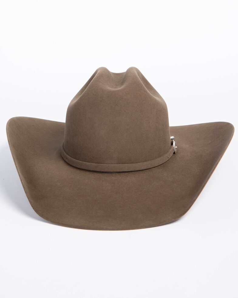 American Hat Co. Men's Pecan 7X Fur Felt Self Buckle Felt Cowboy Hat, Pecan, hi-res
