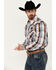 Image #2 - Cowboy Hardware Men's Hermosillo Gradient Plaid Print Long Sleeve Pearl Snap Western Shirt, Navy, hi-res