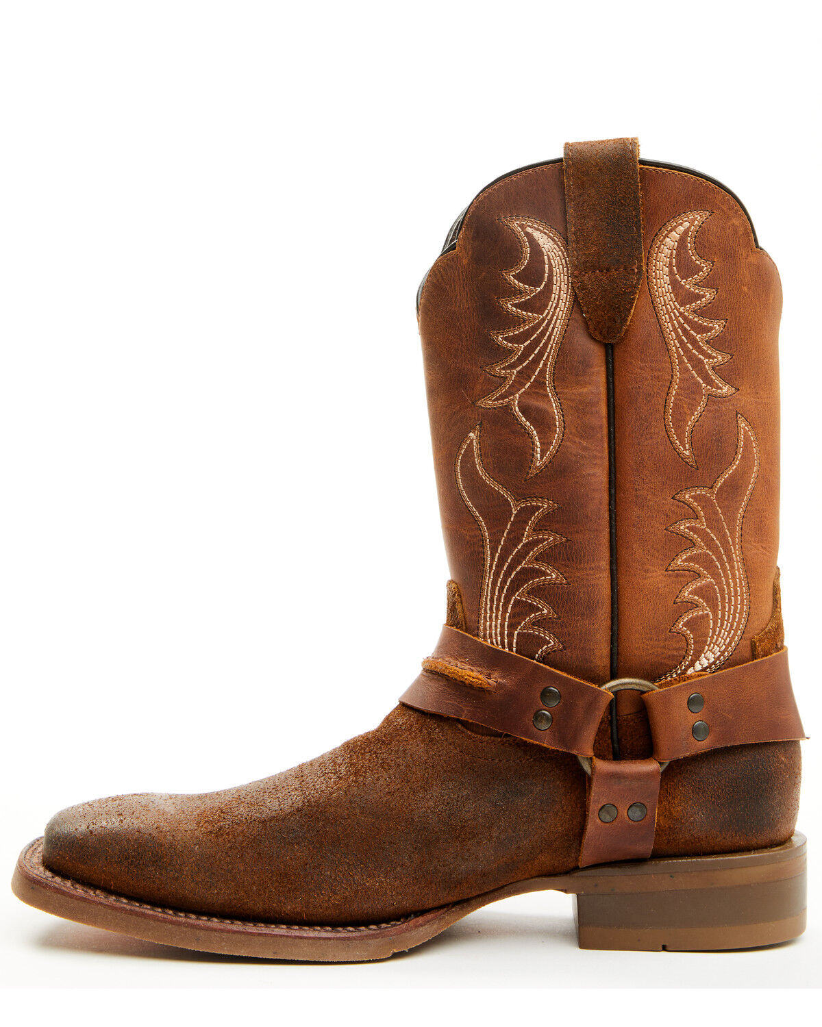 Image #3 - Roan by Bed Stu Men's Saga Performance Western Boots - Broad Square Toe, Tan, hi-res