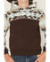 Image #3 - RANK 45® Boys' Dusted Southwestern Colorblock Hooded Sweatshirt, Coffee, hi-res