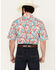 Image #4 - Ariat Men's Dillan Hawaiian Floral Print Short Sleeve Button-Down Western Shirt, Red, hi-res